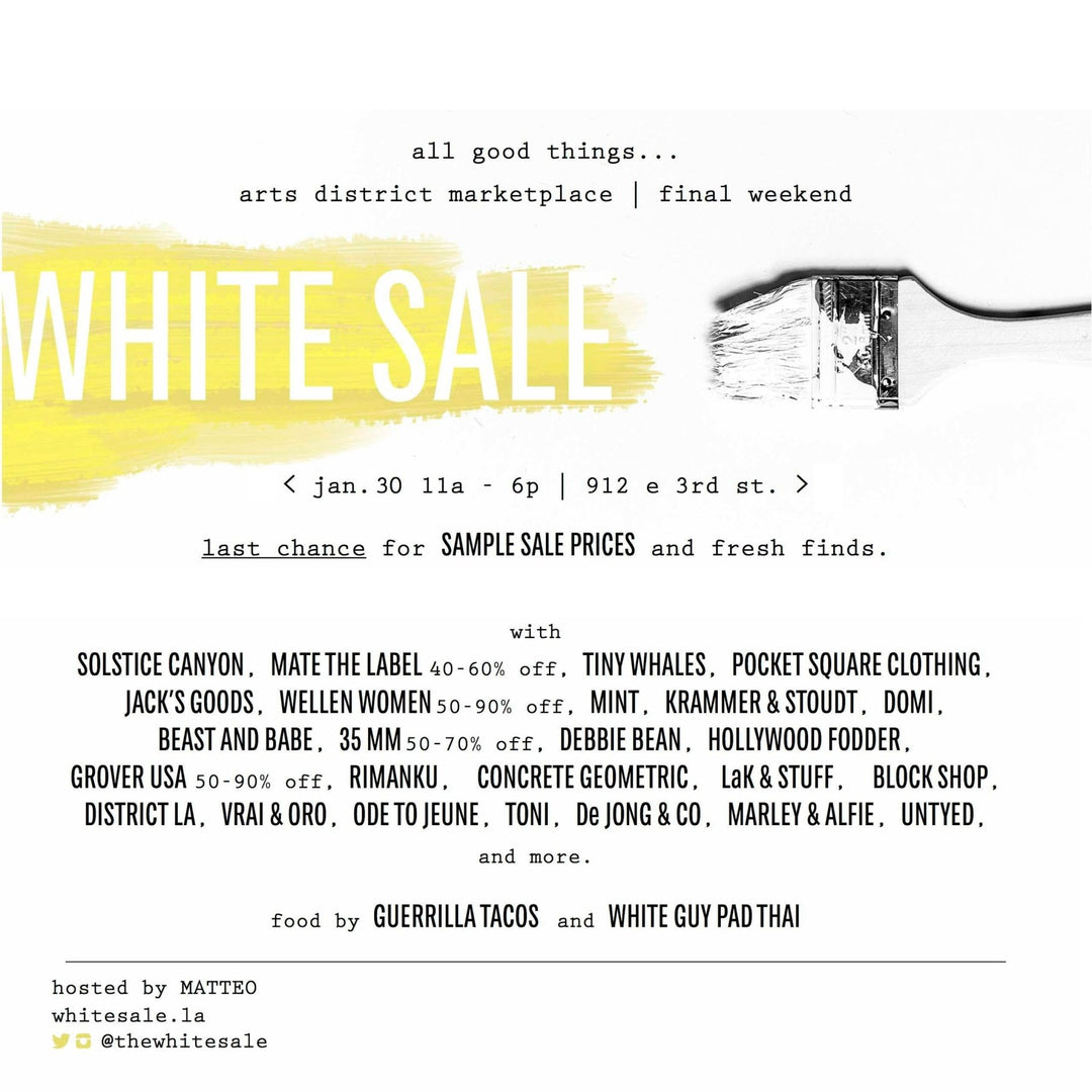 Matteo White Sale